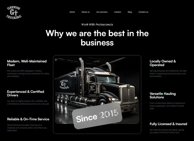 Garman's redesigned website